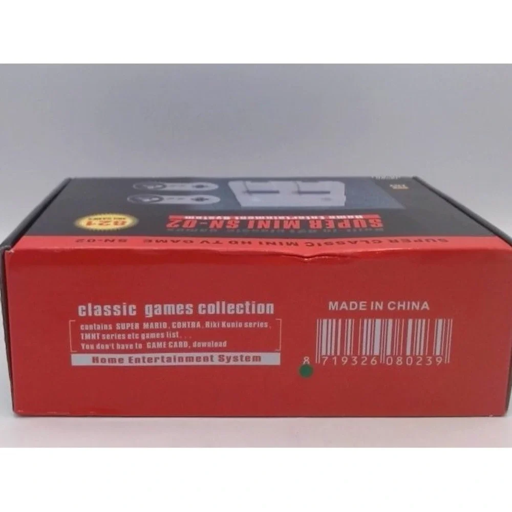 Hometown Classic Mini Retro Game2 Classic Controllers and HDMI Cable, BNIB